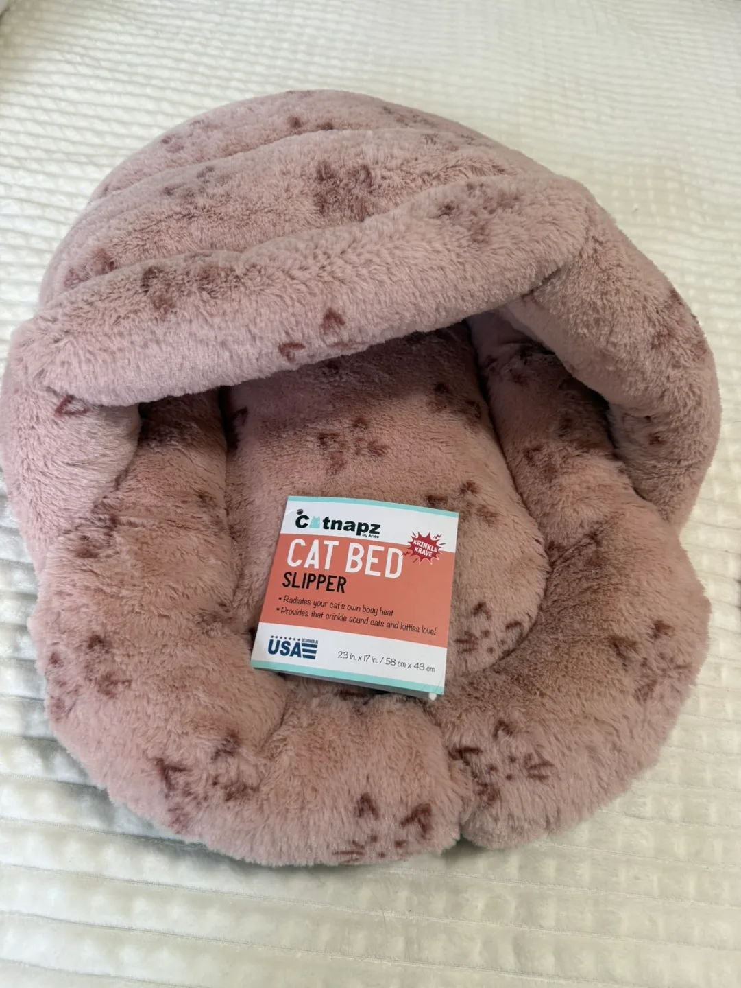 Catnapz Cat Bed Slipper - Dusty Rose brand new image indicator(2)