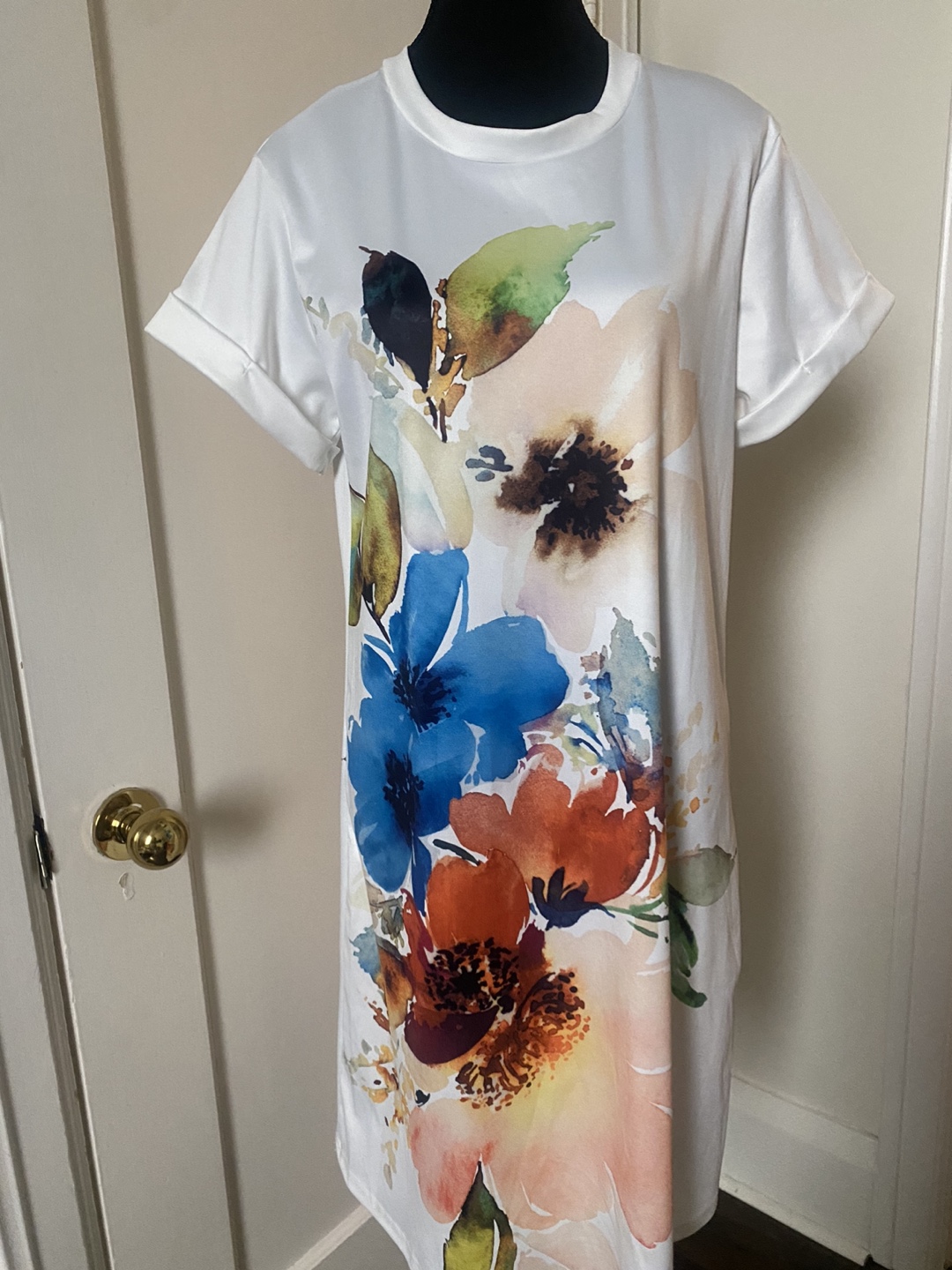 JustFashionNow Floral Tunic Dress