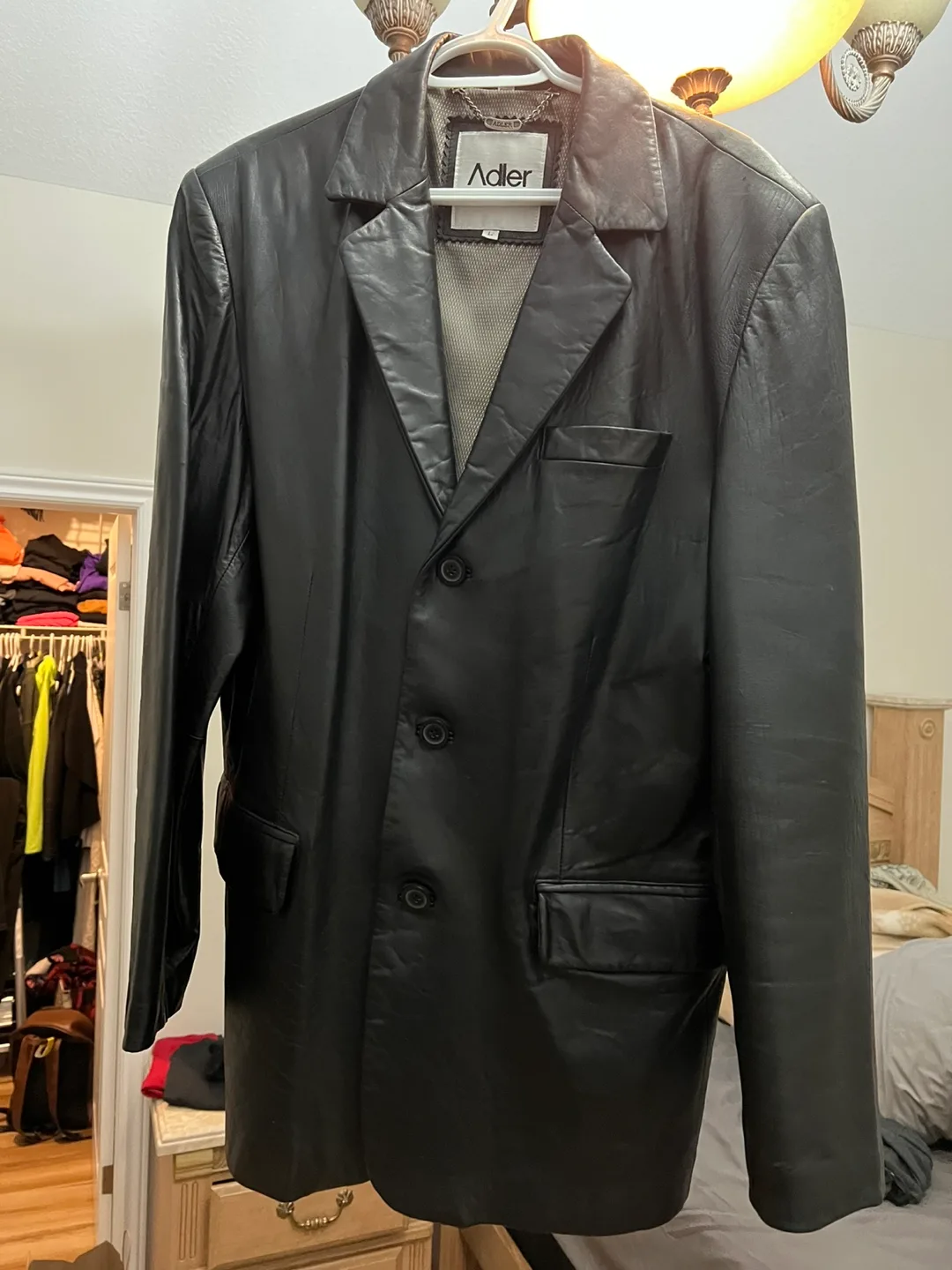 Men's Adler Leather Jacket - Size L image indicator(2)