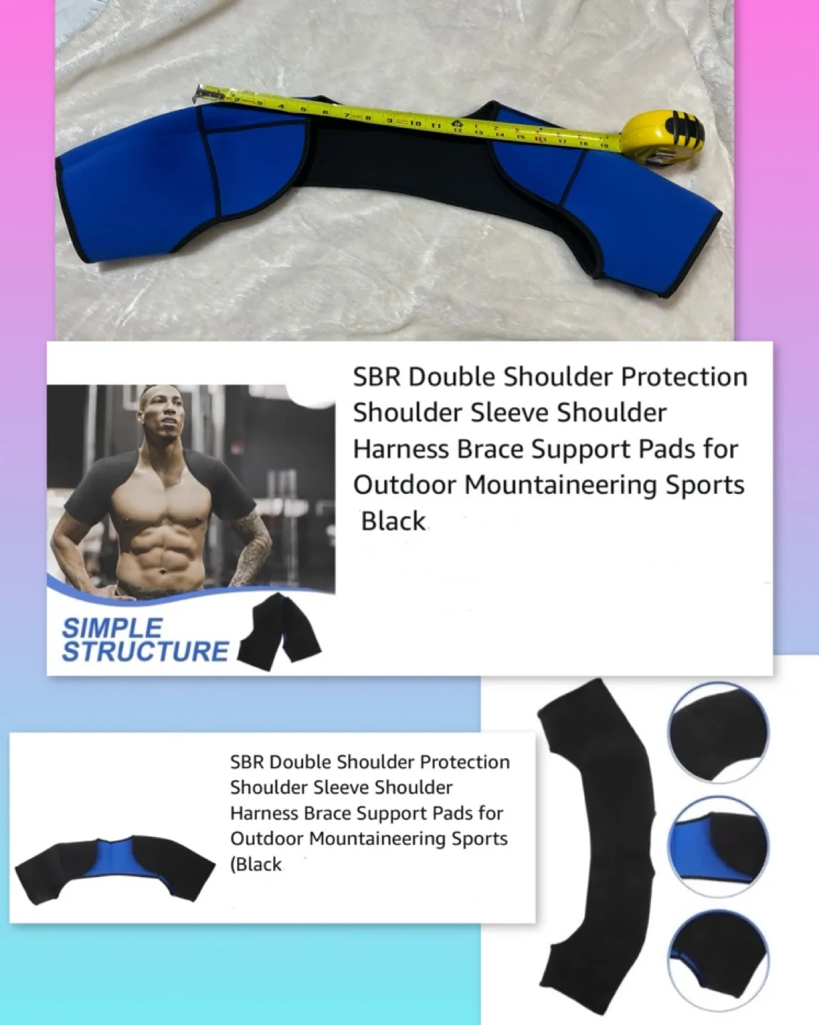 SBR Double Shoulder Support Pads image indicator(2)