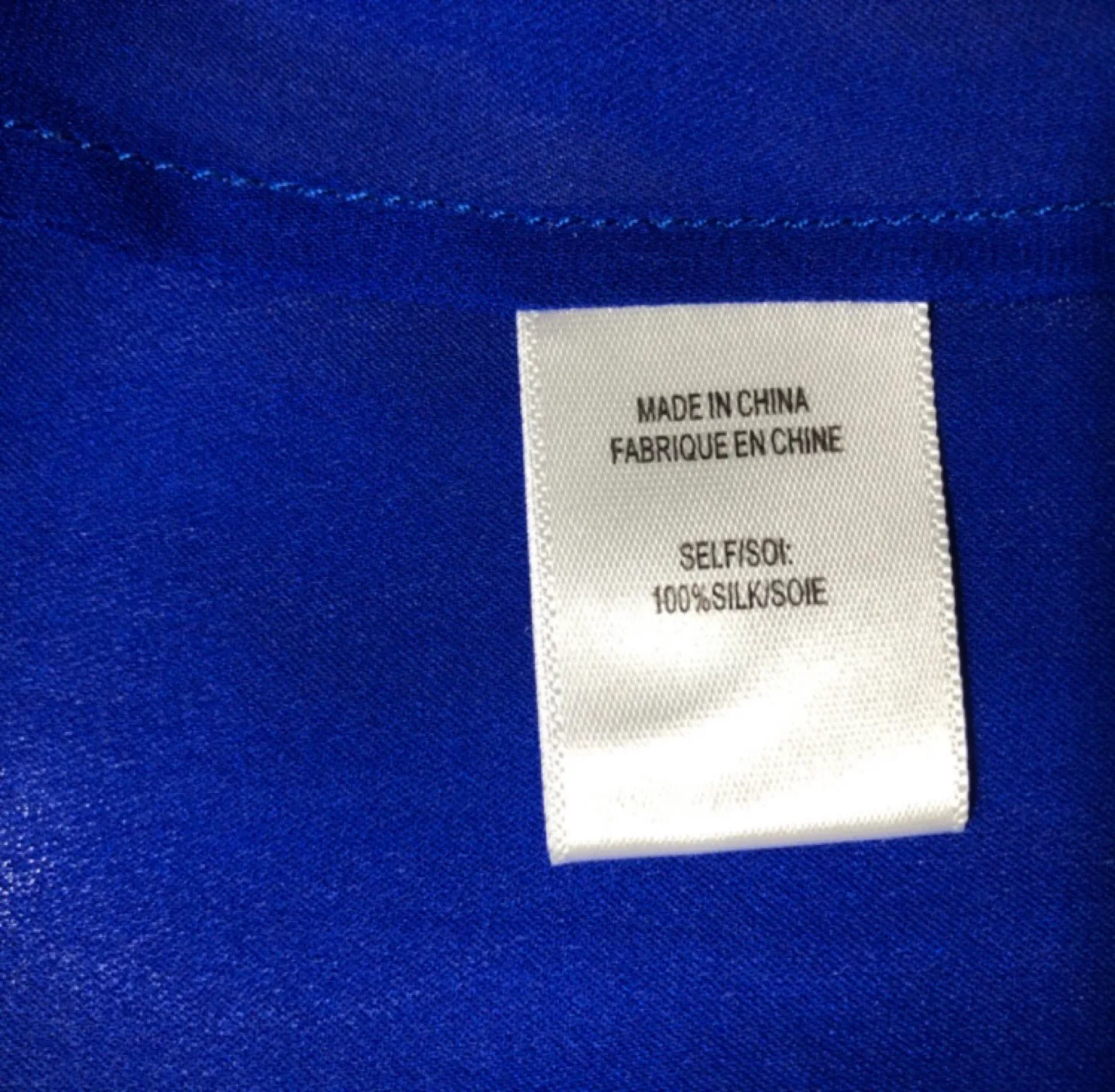 Haute Hippie Royal Blue Silk Blouse XS image indicator(4)