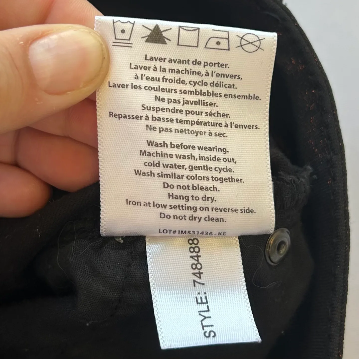 Rock and Shine Red Metallic Sparkle Pants Size 28 Petite image indicator(6)