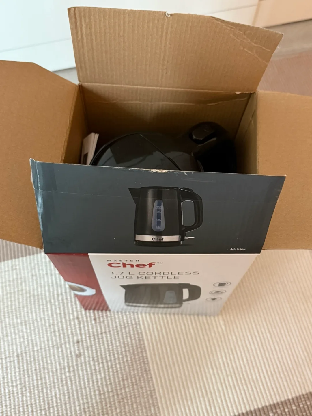 Master Chef 1.7L Cordless Kettle - Black image indicator(8)