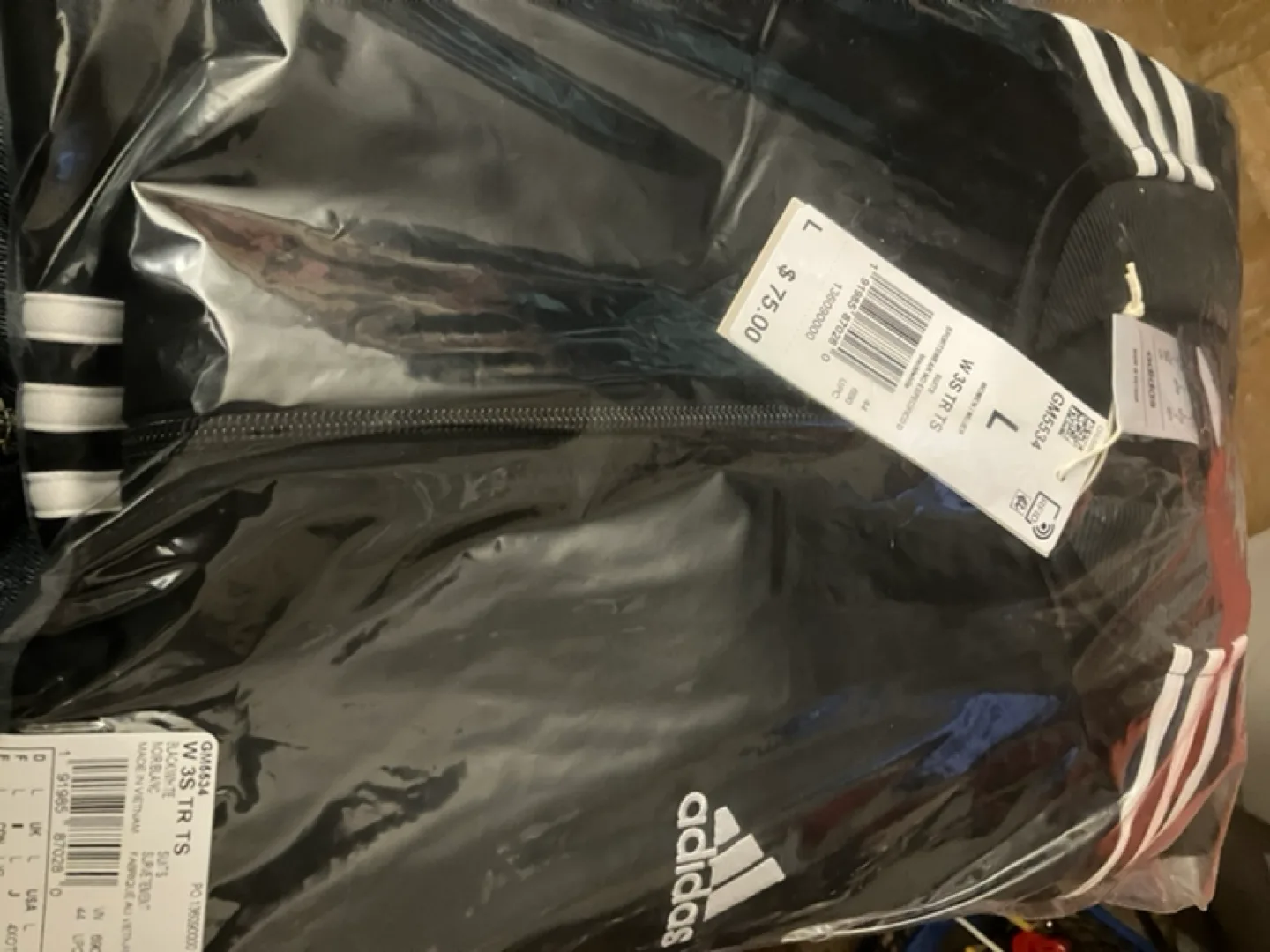 Brand New Adidas Essentials 3 stripe track suit  Size Large image indicator(5)