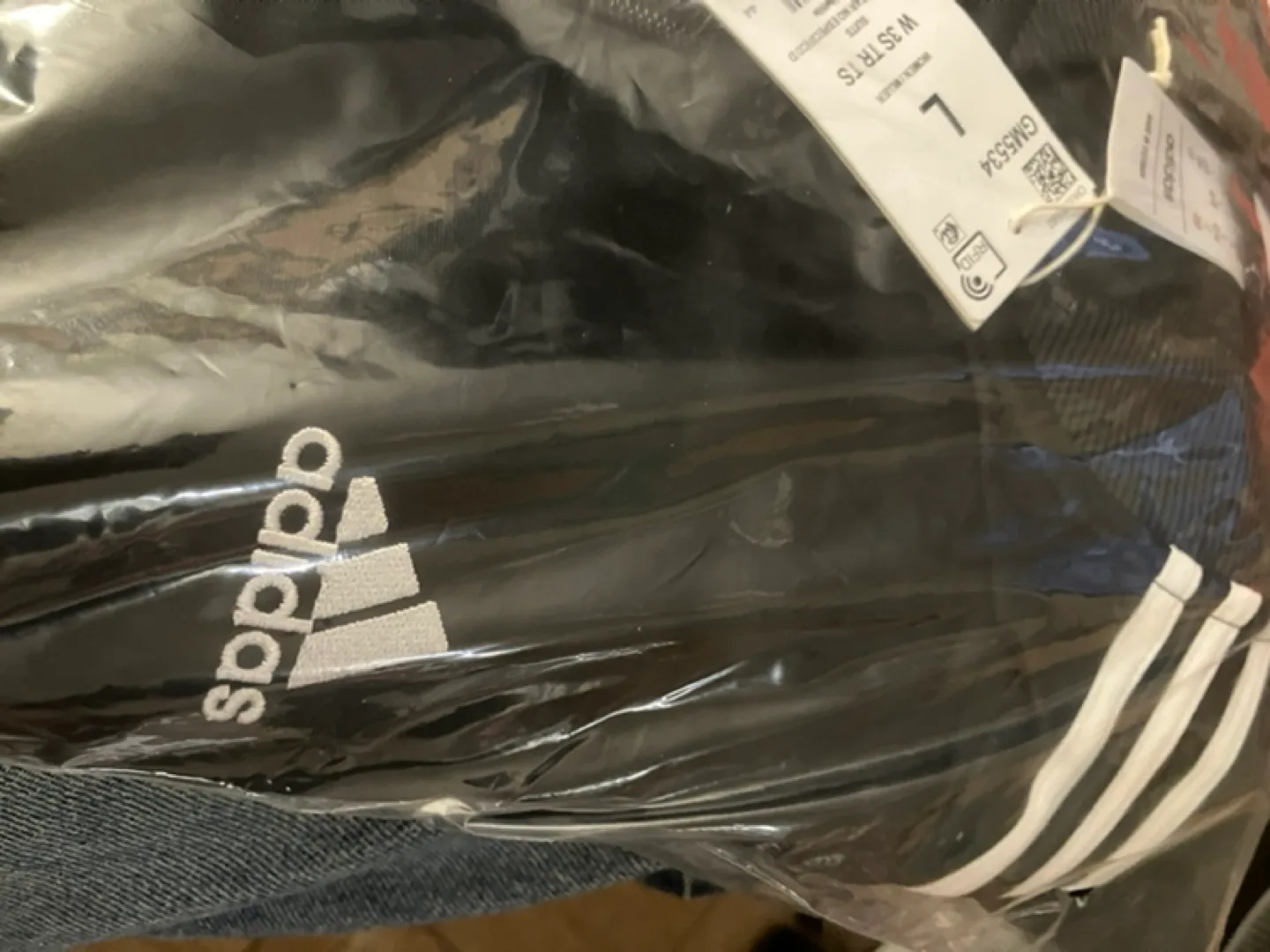 Brand New Adidas Essentials 3 stripe track suit  Size Large image indicator(4)