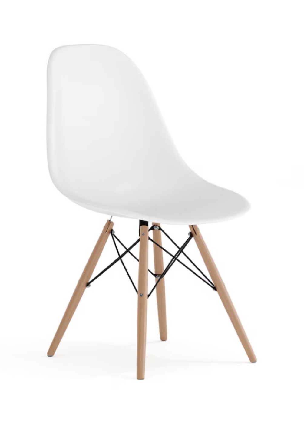 white plastic chair