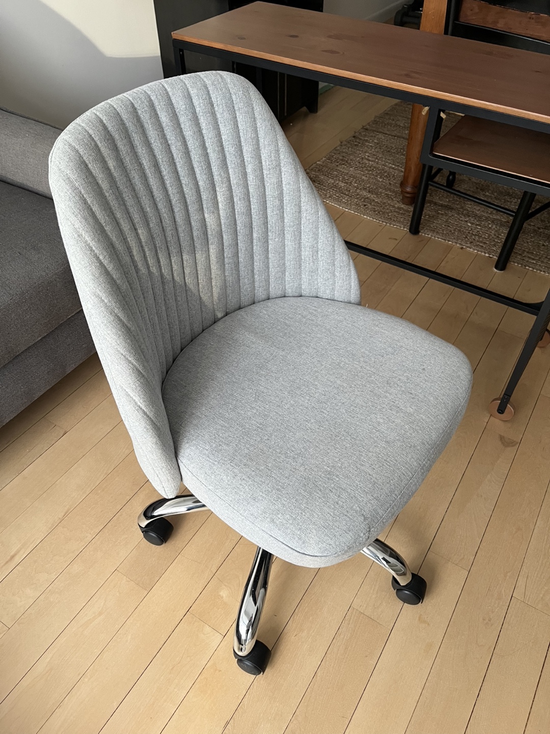 Gray Swivel Office Chair