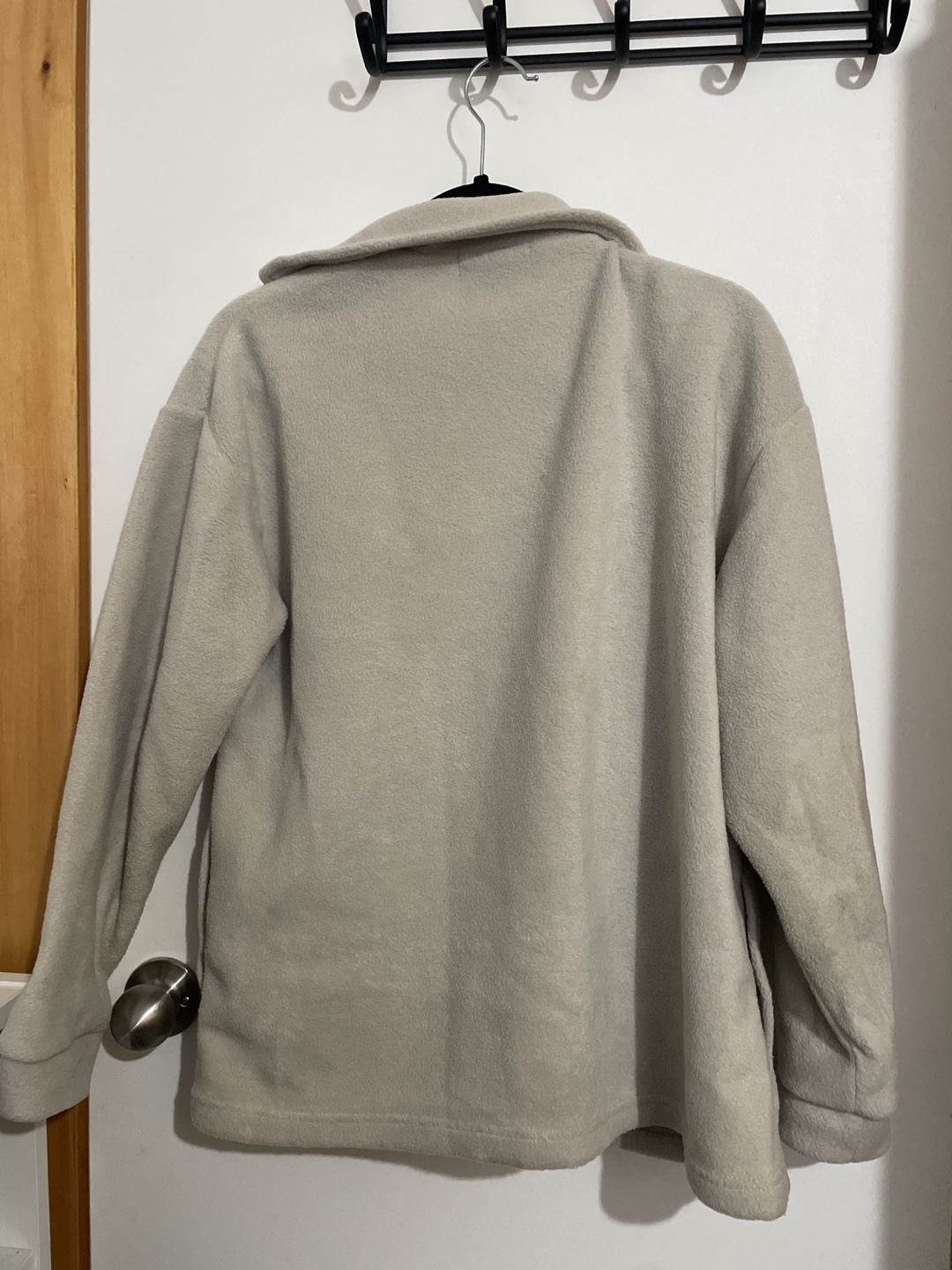 Vintage Dark Cream Coloured Fleece Jacket - photo 3