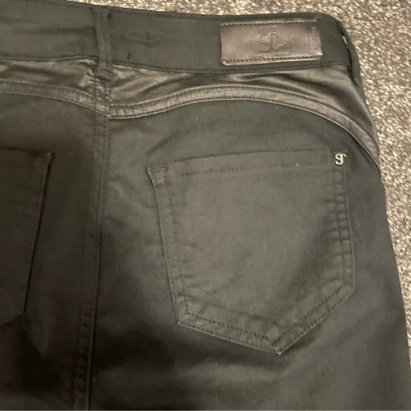 Supertrash Black Skinny Half Coated Jeans image indicator(4)