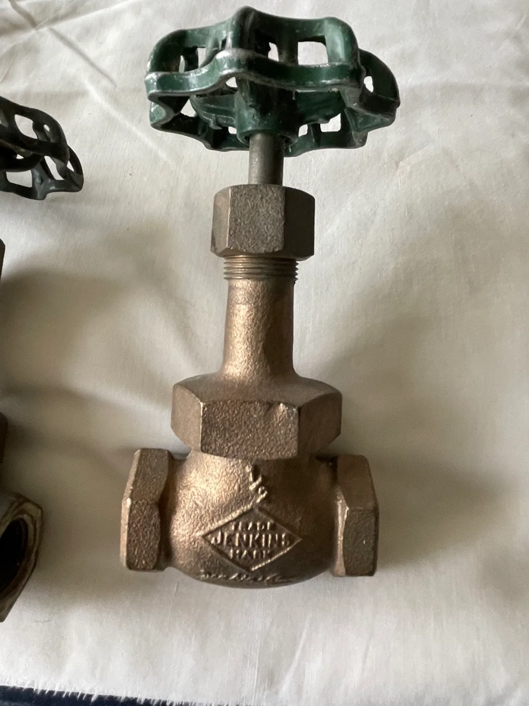 Four Vintage Jenkins Bronze Globe Valves image indicator(3)