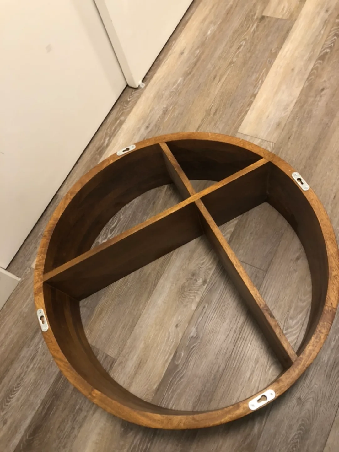 Round Wooden Wall Shelf image indicator(3)