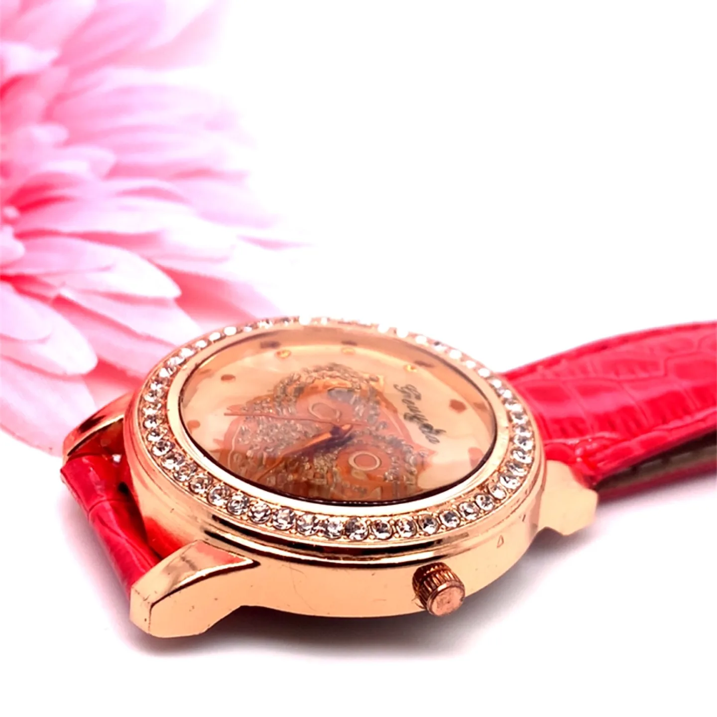 Gorgeous Gevyda Owl Watch with Red Band image indicator(7)