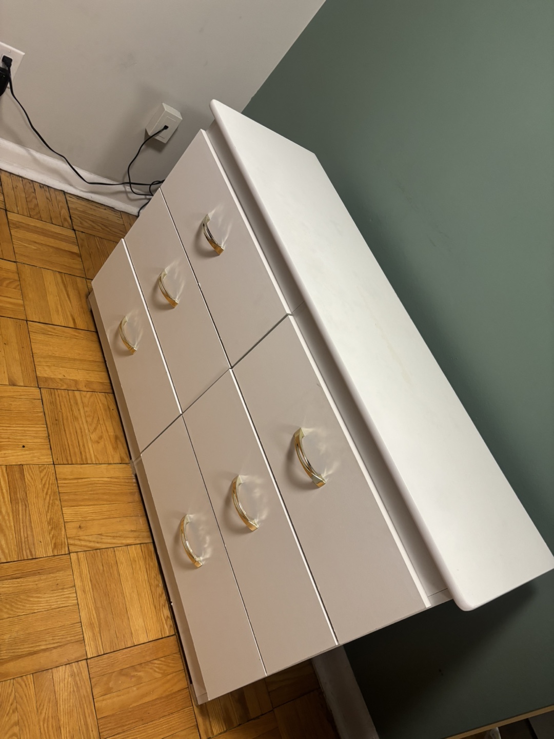 White Six-Drawer Dresser - photo 2