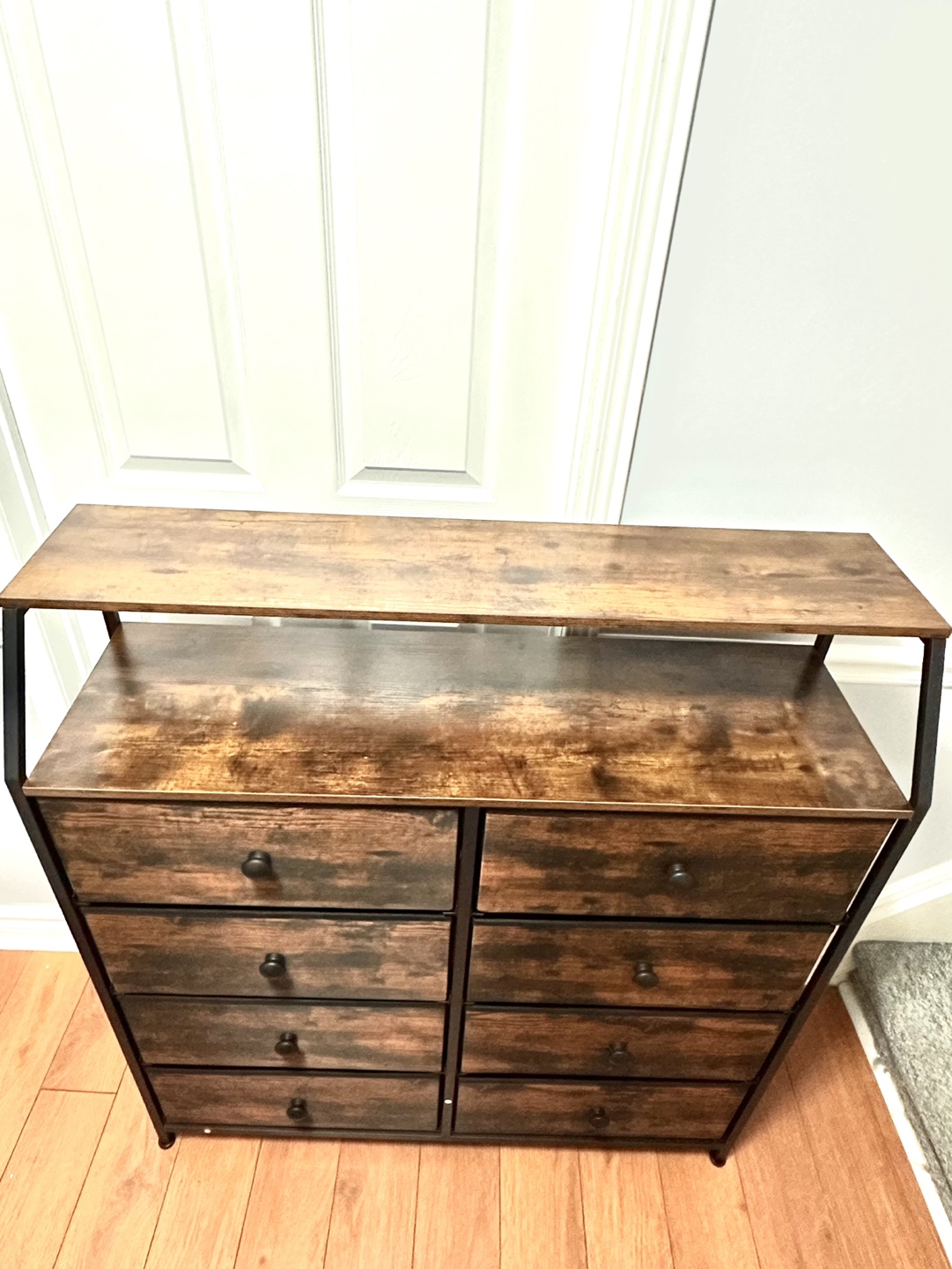 Rustic 8-Drawer Chest with Top Shelf - photo 4