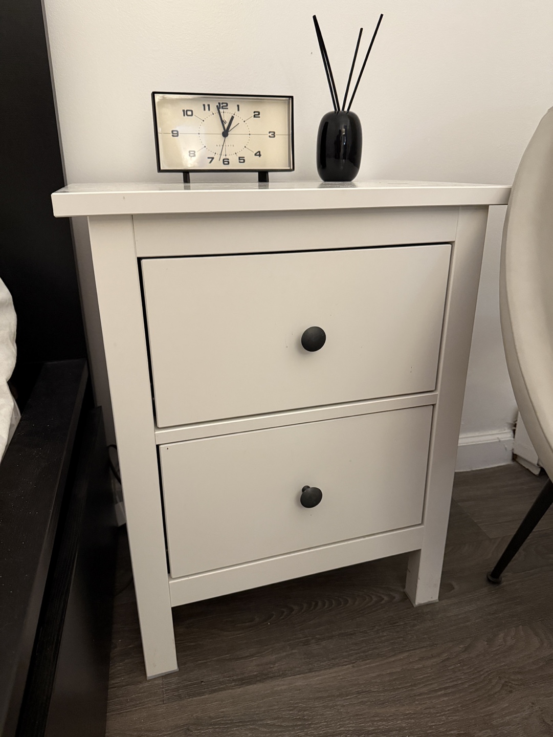 HEMNES 2-drawer chest, white stain