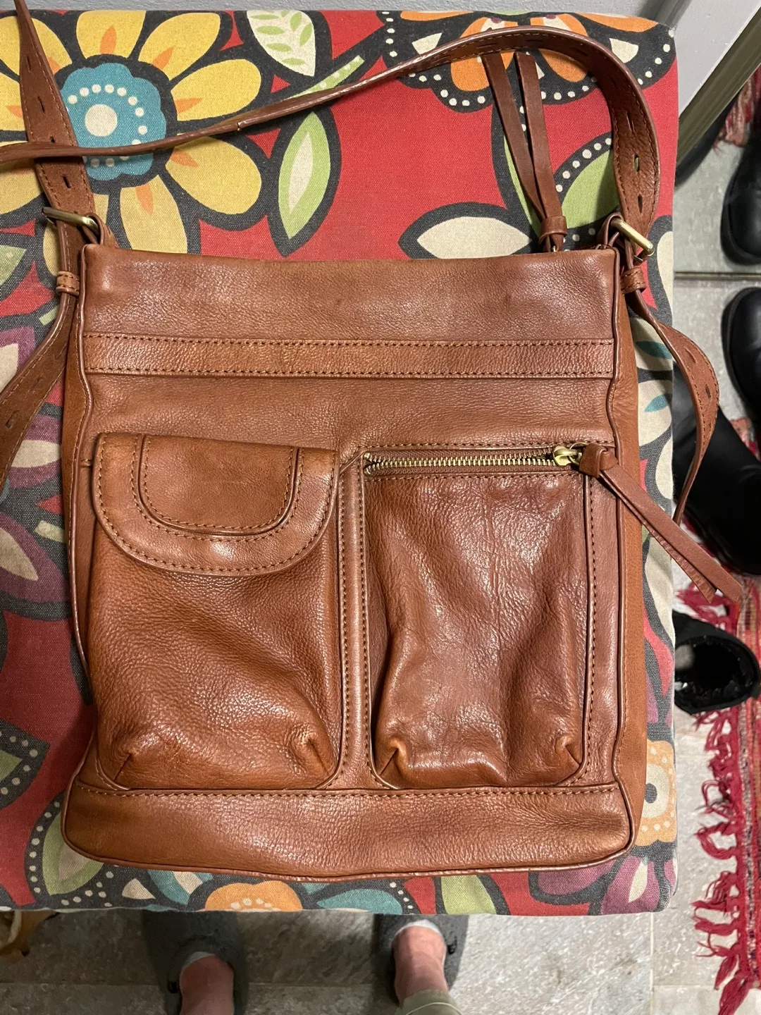 Tommy Bahamas Leather Crossbody Bag image indicator(4)