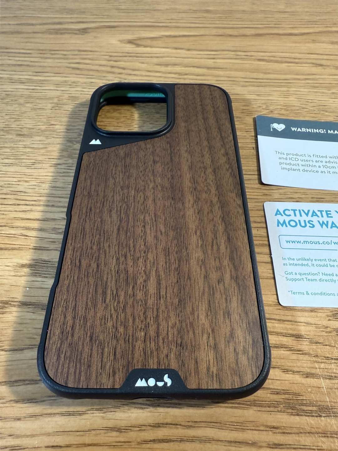 Mous for iPhone 16 pro max Case MagSafe - Limitless 6.0 - Walnut