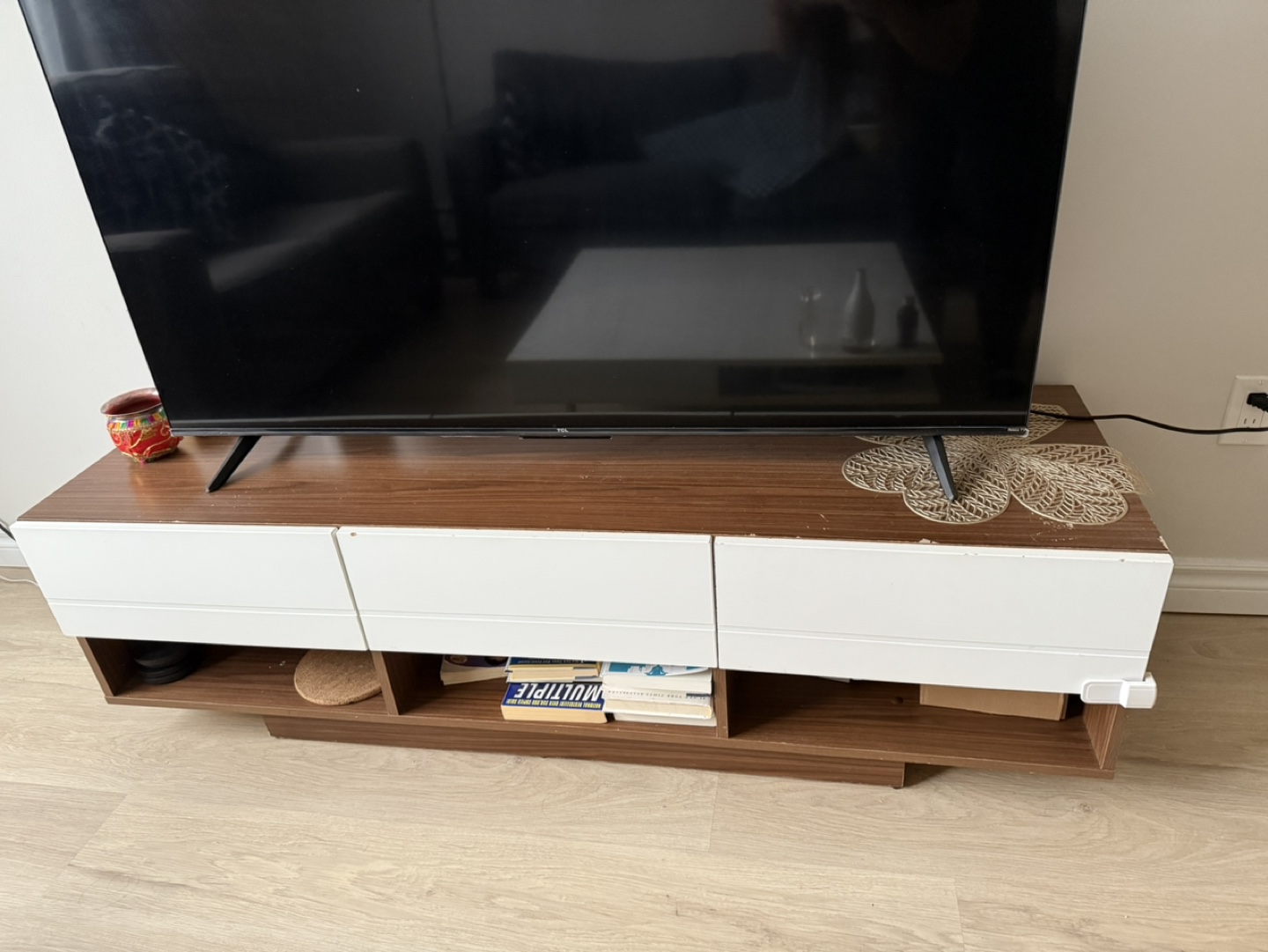 TV Stand - Modern Design, Two Drawers