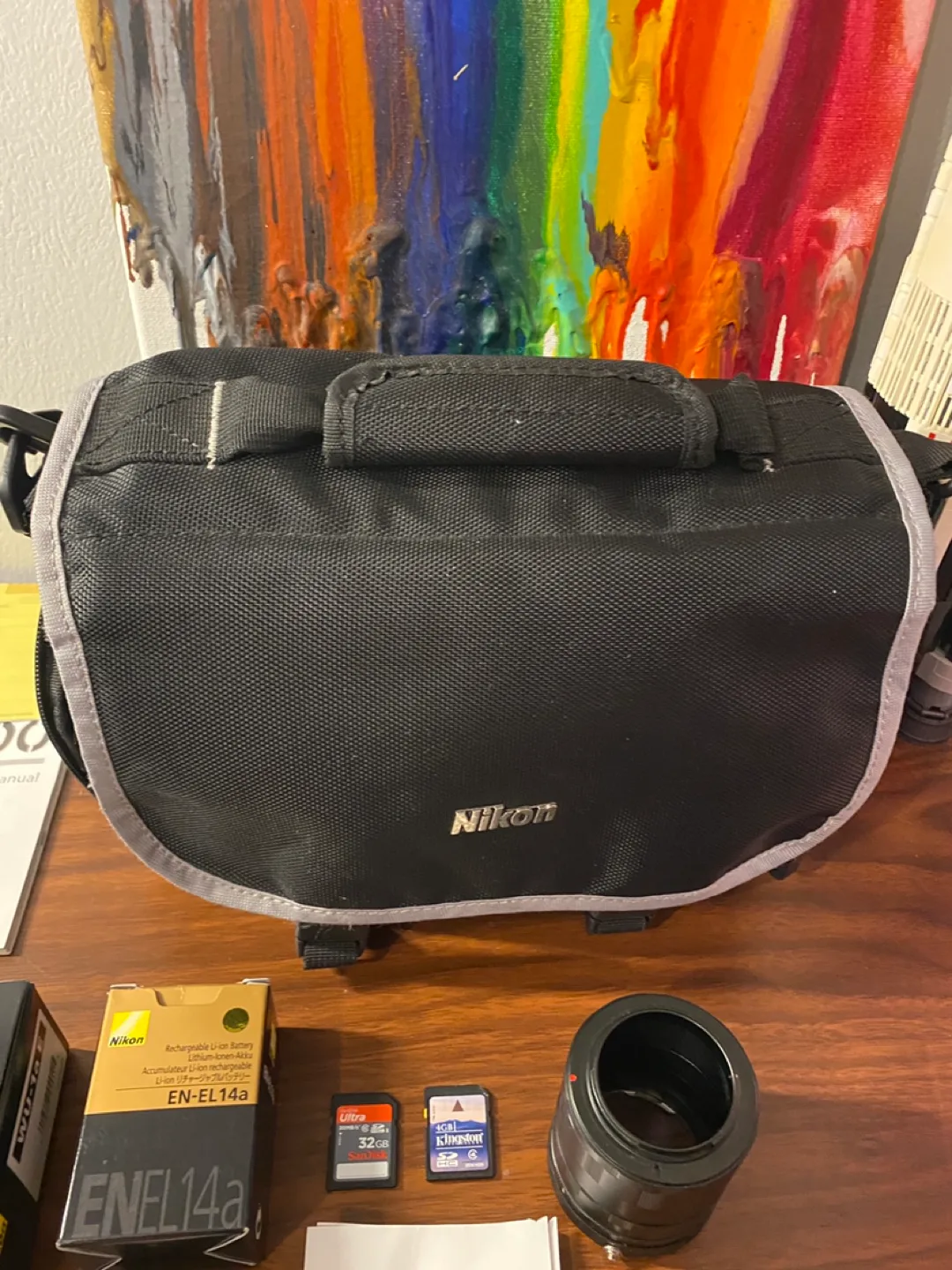 Nikon D5200 Kit with 2 lenses, tripod and bag image indicator(7)