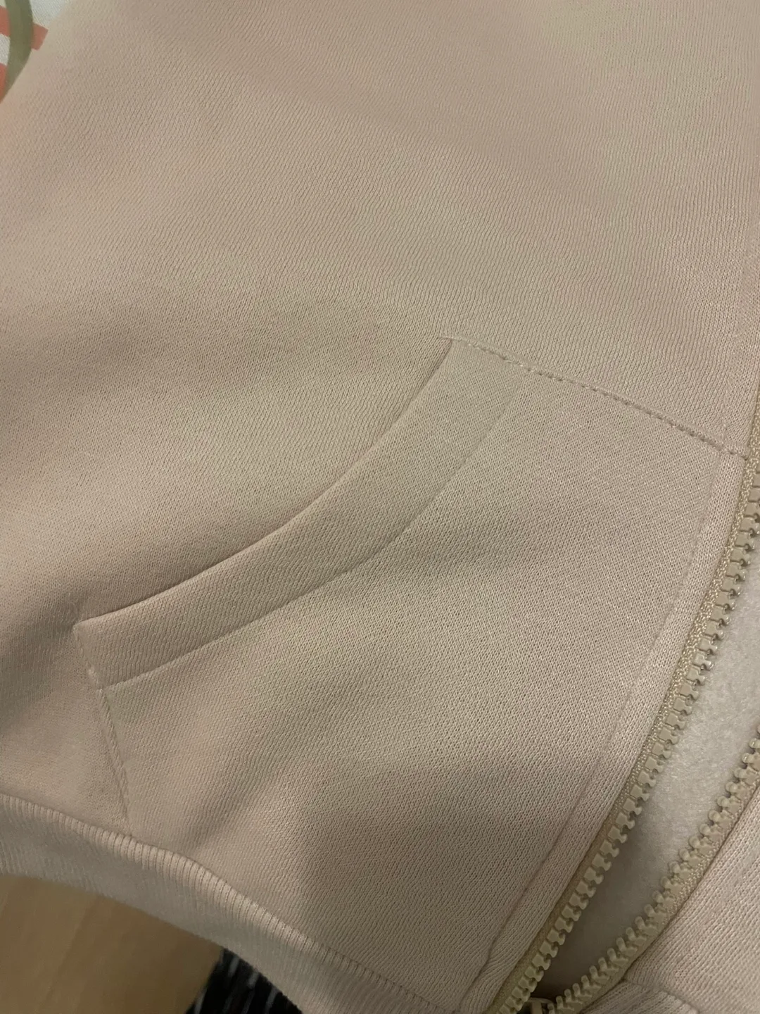 Kids' Beige Zip-Up Hoodie Size 140cm image indicator(5)