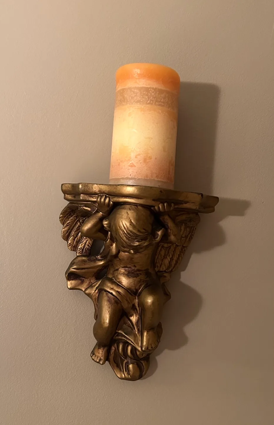 Pair of Cherub wall sconces thumbnail