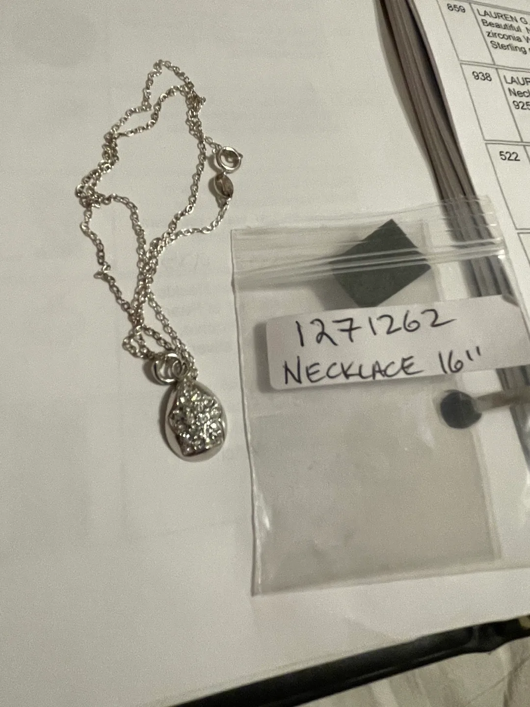 Made in Italy. Tear drop w/ star sparkling Necklace image indicator(6)