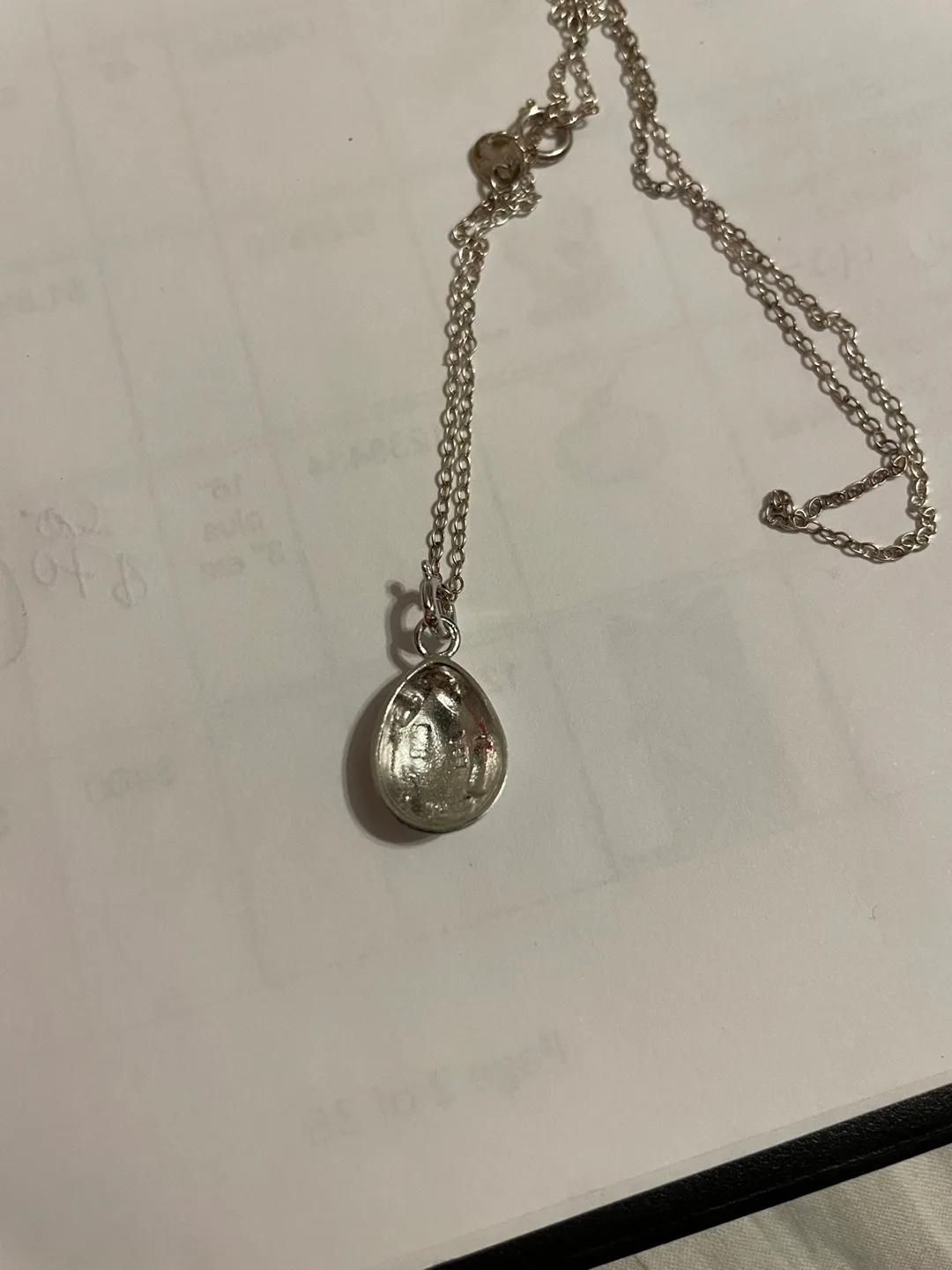 Made in Italy. Tear drop w/ star sparkling Necklace image indicator(7)