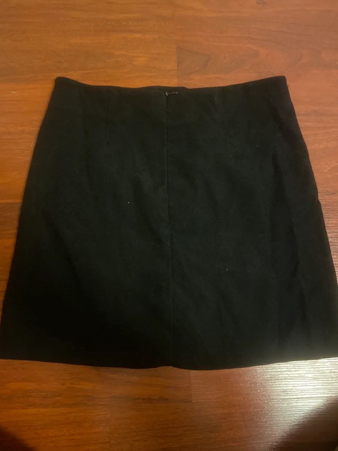Black Mini Skirt with Pockets and Buttons image indicator(3)
