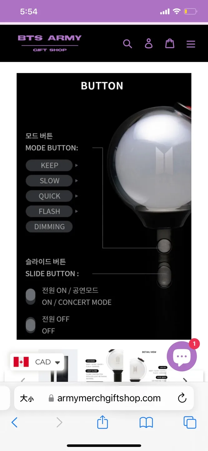 BTS Army Bomb:  Special Edition - Rainbow Rhinestone image indicator(4)