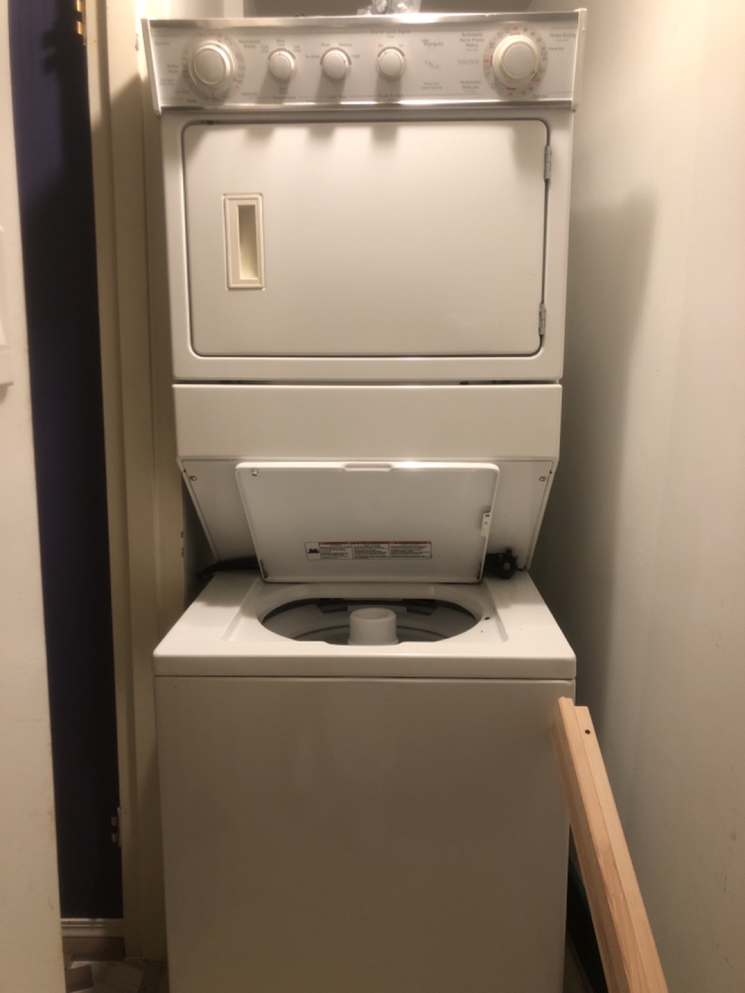 Whirlpool Stackable Washer and Dryer