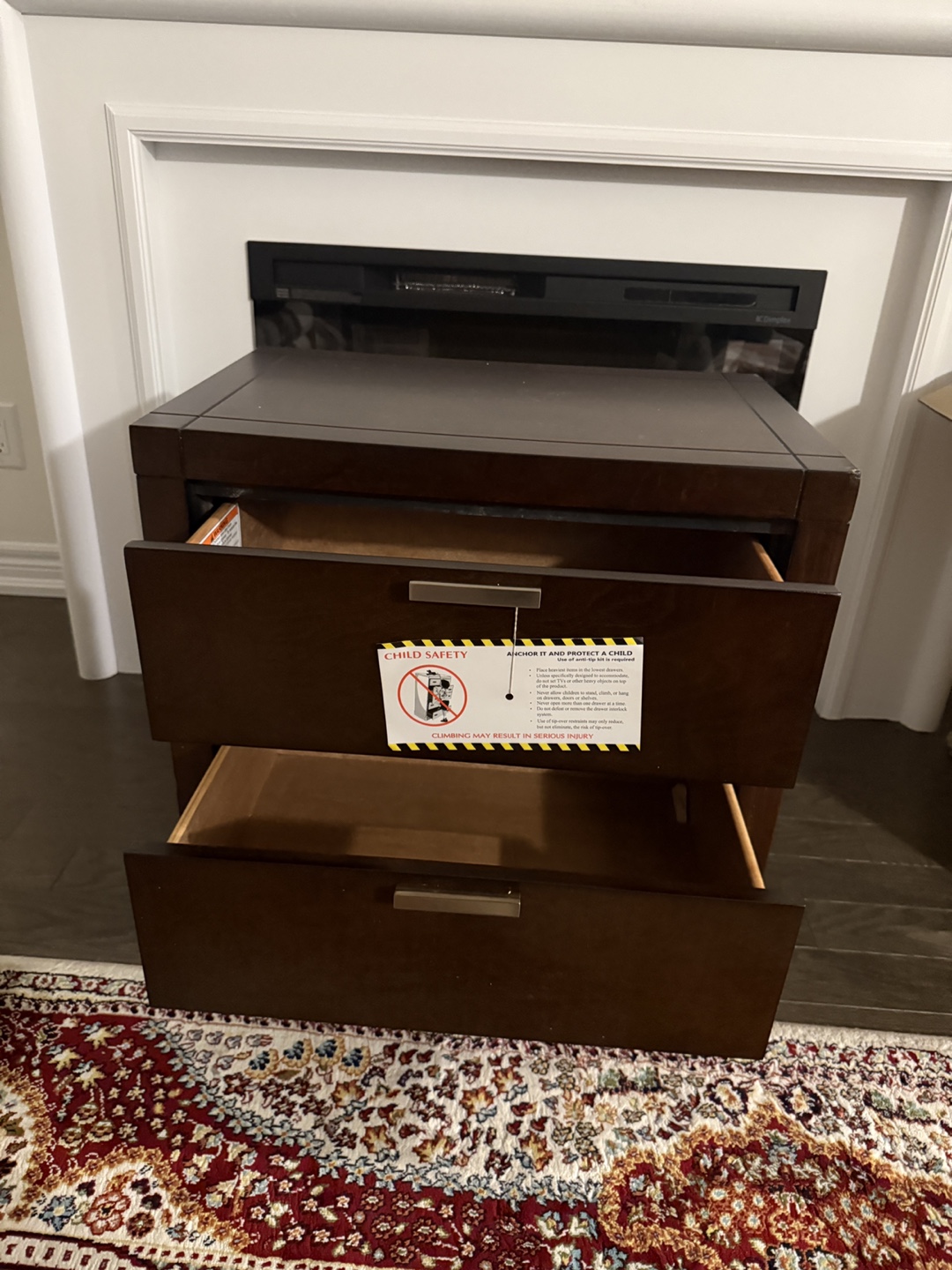 Hansen Two-Drawer Nightstand - Mocha Cherry - photo 4