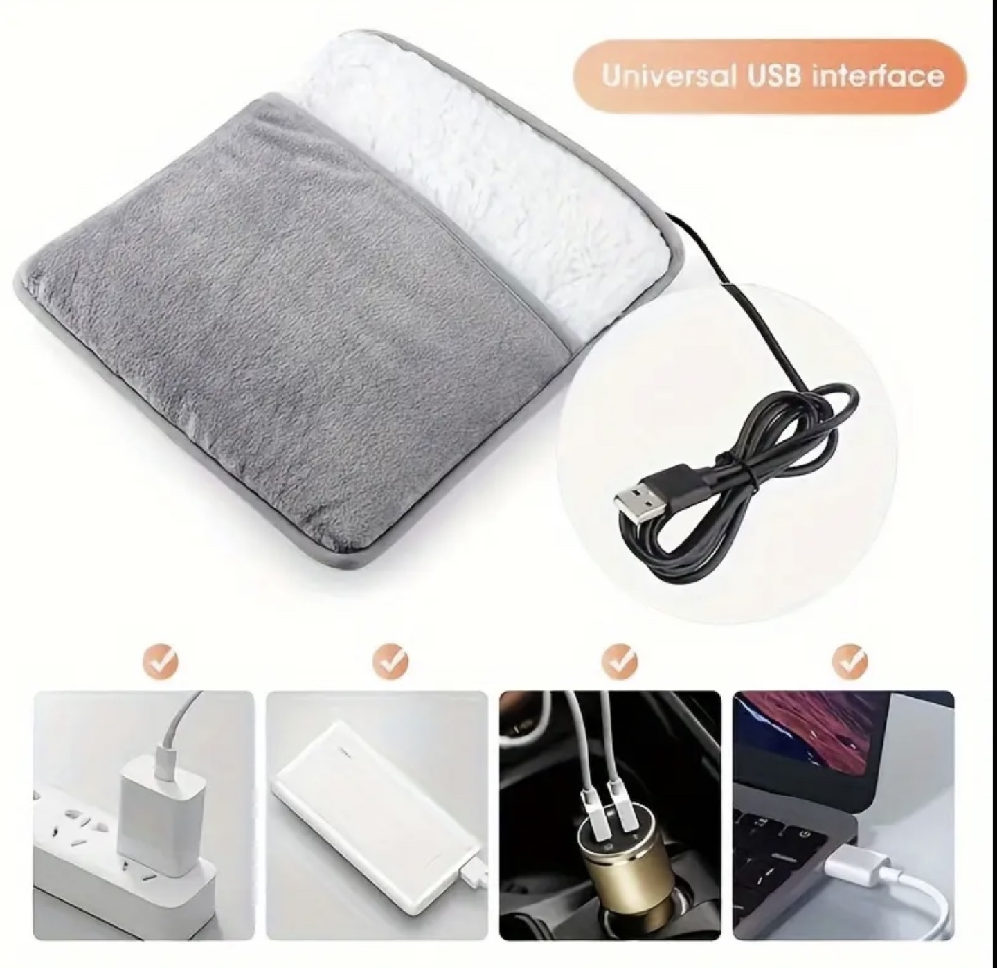 USB Heated Feet Warmer - photo 2