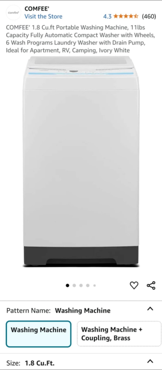 COMFEE' 1.8 Cu.Ft Portable Washing Machine - photo 4