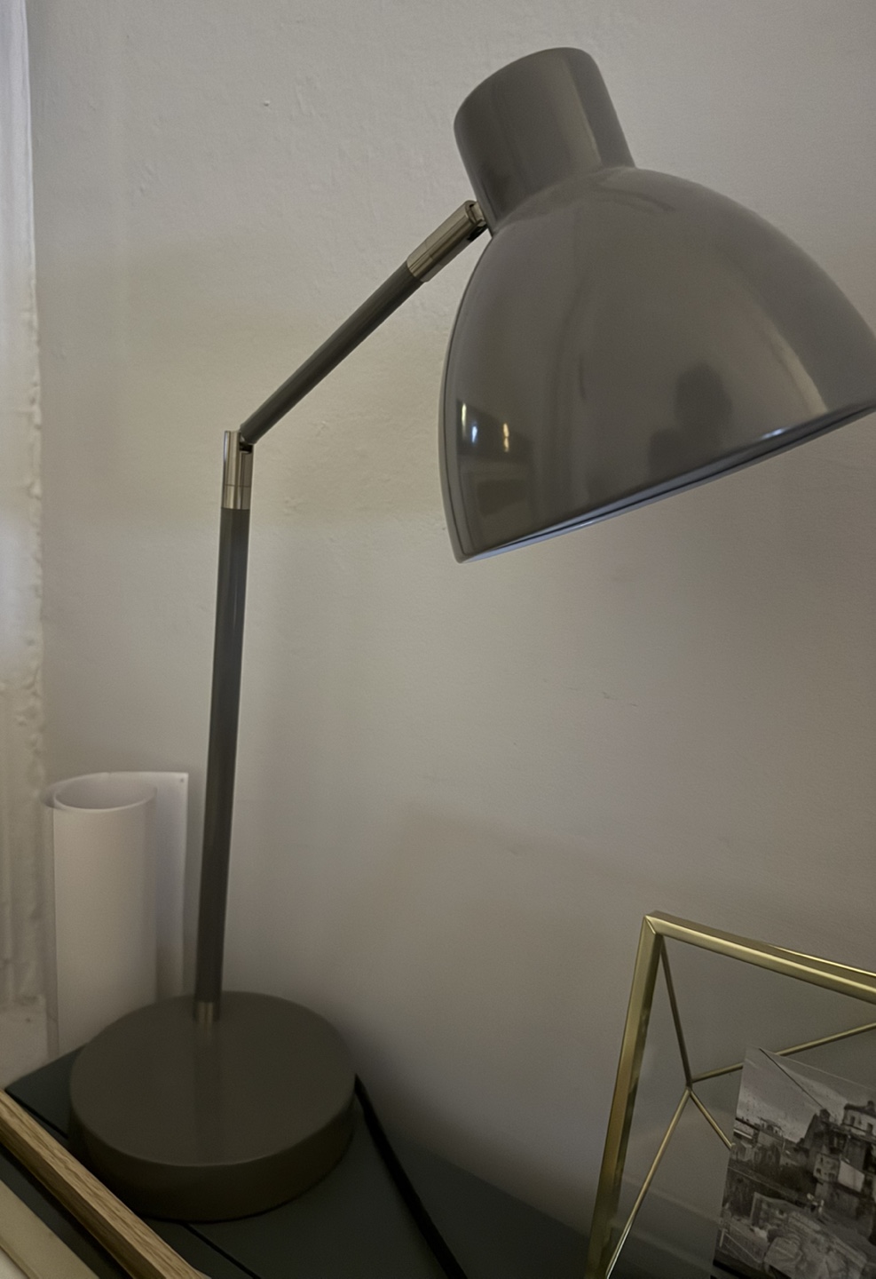 Gray Metal Desk Lamp - photo 2
