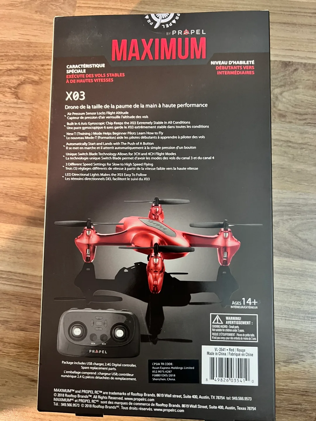 Propel Maximum X03 Palm Drone image indicator(2)