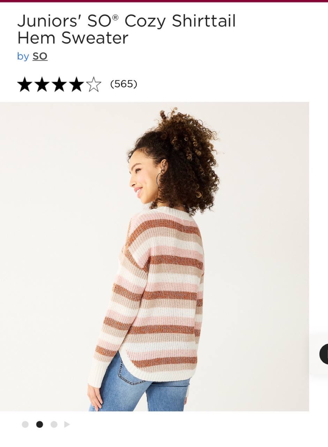 SO Juniors' Cozy Shirttail Hem Sweater - 2 pcs Size XS - photo 3