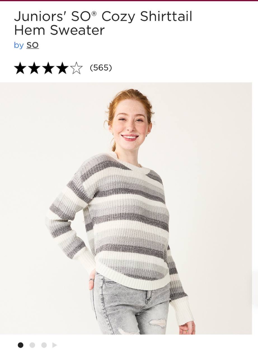 SO Juniors' Cozy Shirttail Hem Sweater - 2 pcs Size XS - photo 2