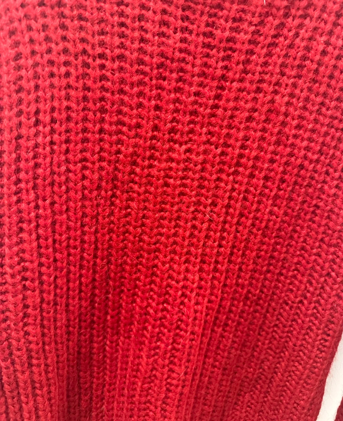 Red Knit Mock Neck Sweater - photo 3