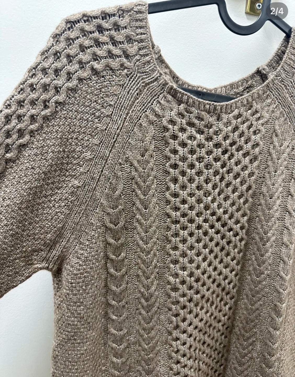 Women's Brown Knit Sweater - photo 3