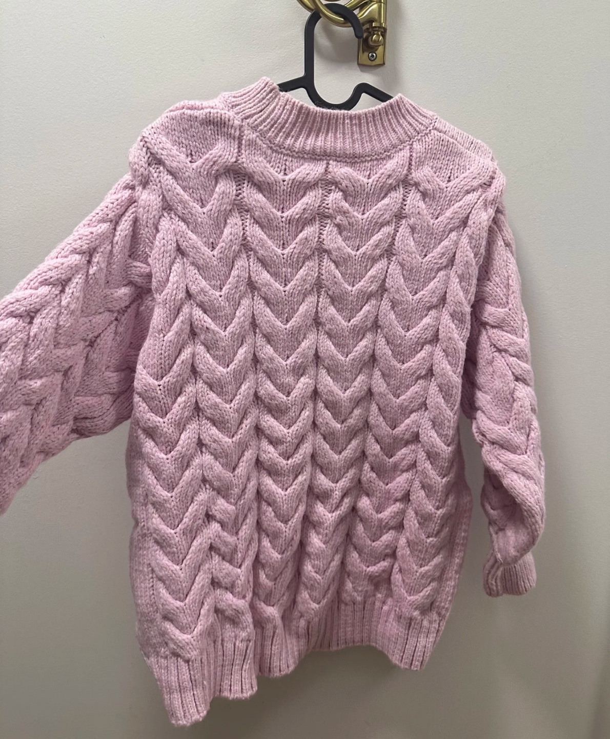 Pink Cable Knit Sweater - photo 2