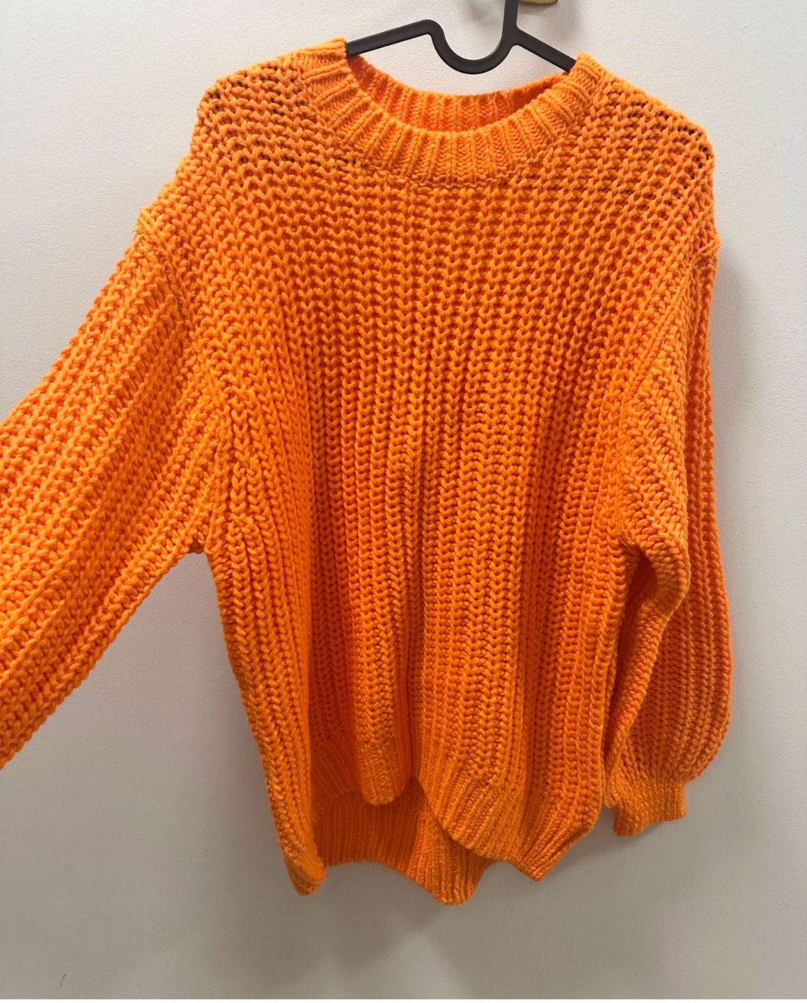 Bright Orange Knit Sweater