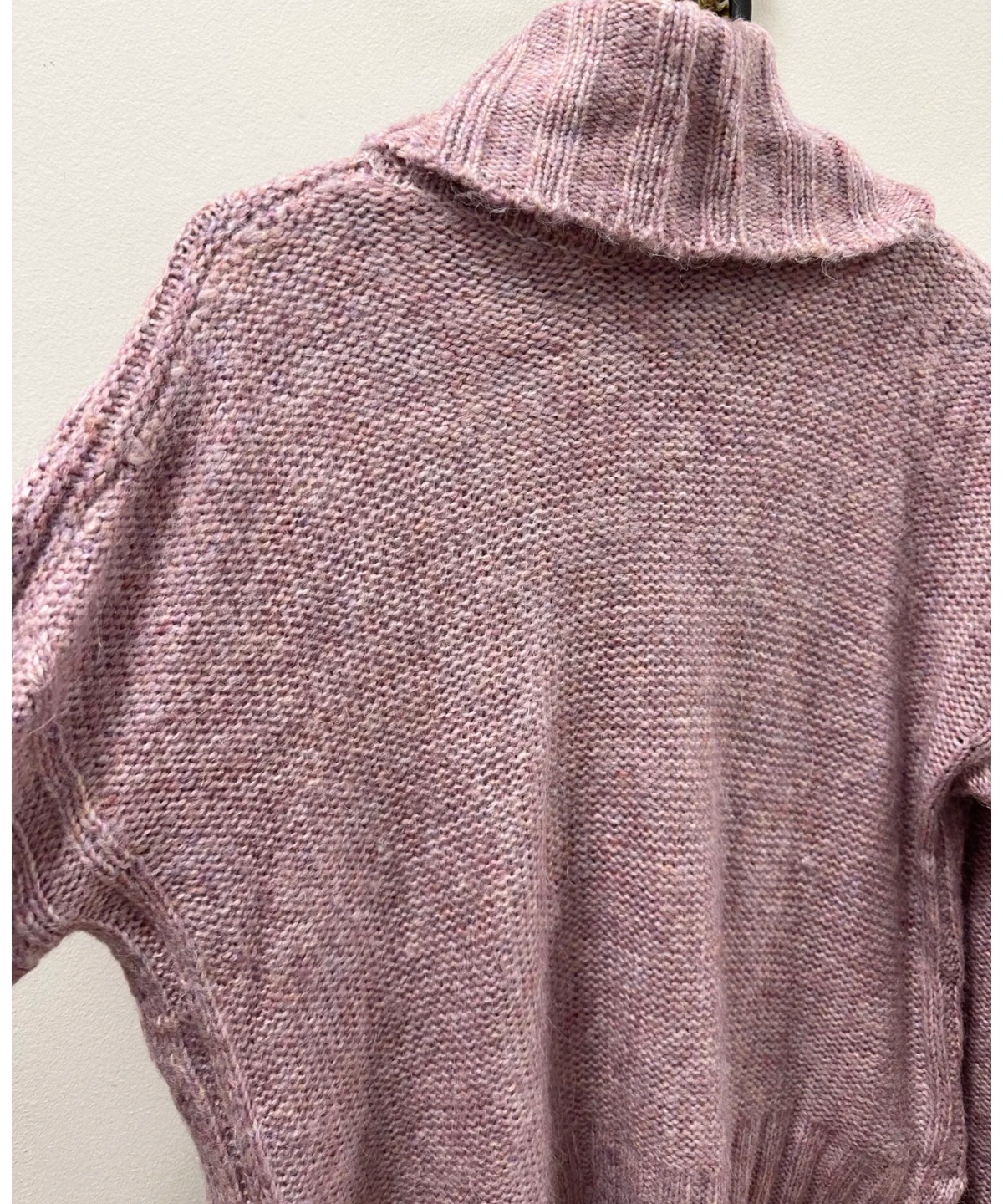 Women's Pink Turtleneck Knit Sweater - photo 2