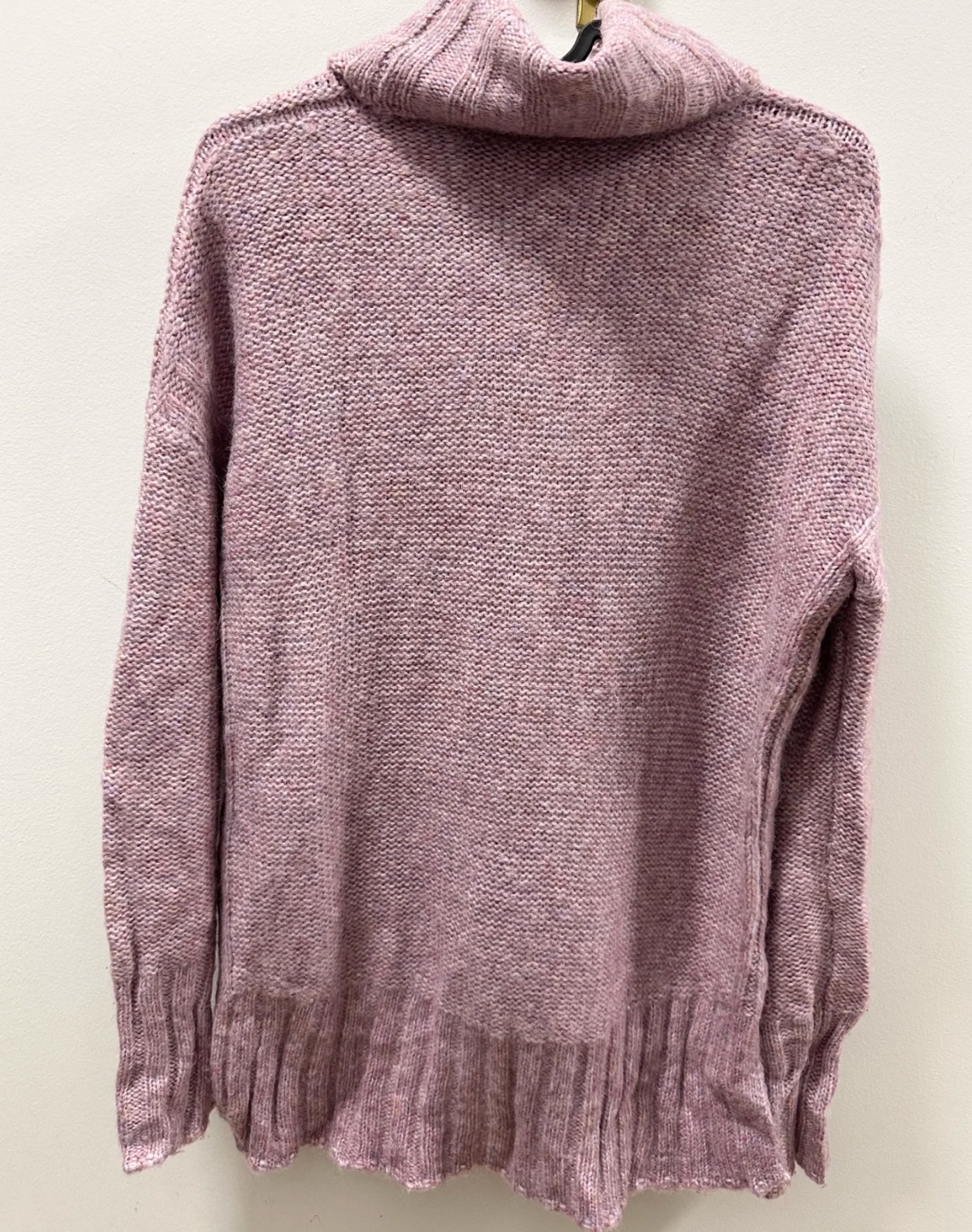 Women's Pink Turtleneck Knit Sweater - photo 4