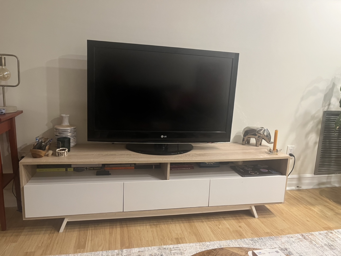 Modern TV Stand with Three Drawers