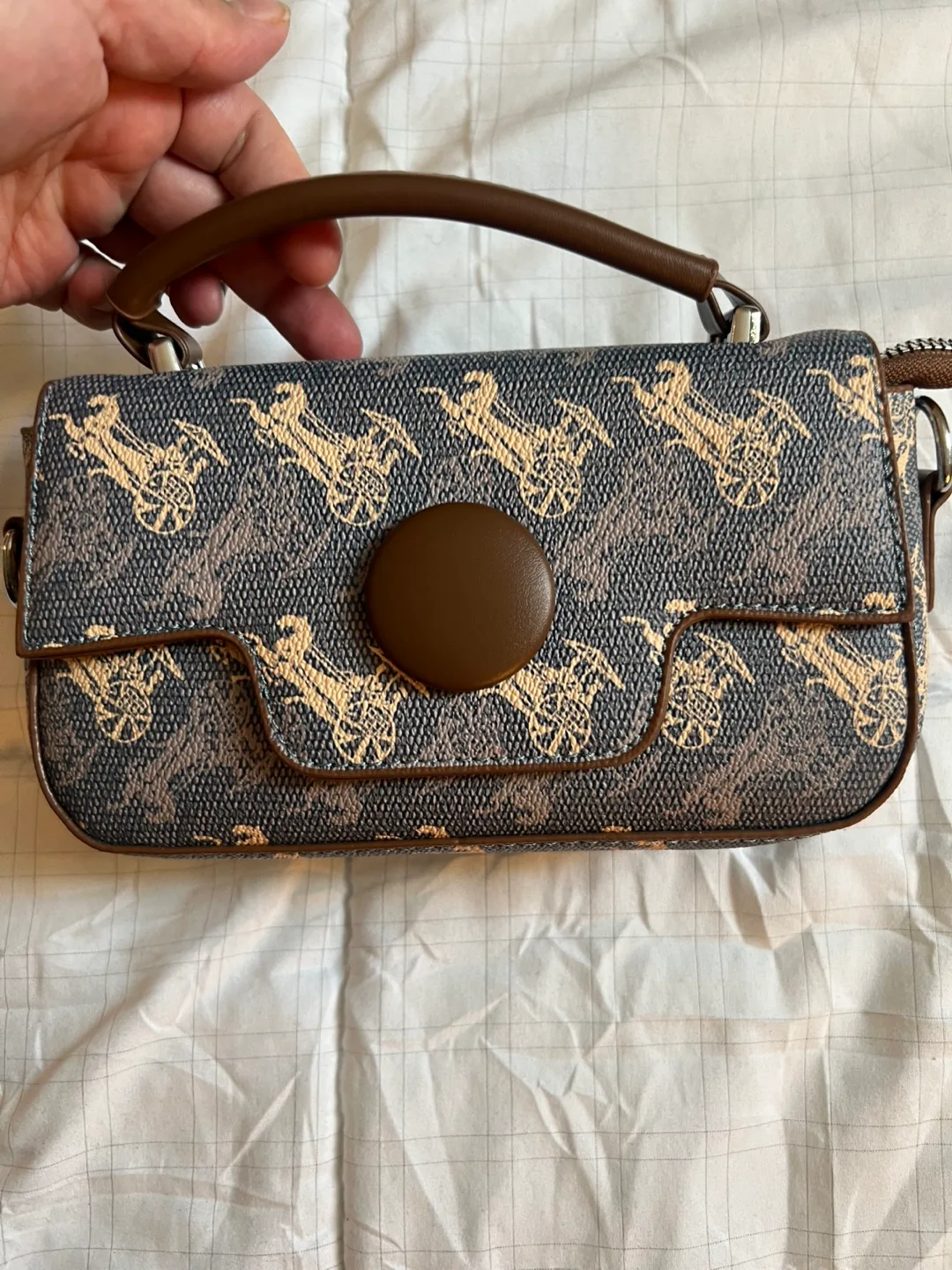Mini Chariot-Print Handbag thumbnail