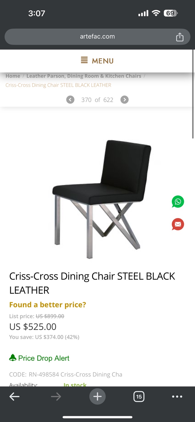($125 each) Set of 4 Black Velvet Dining Chairs with Chrome Legs - photo 3
