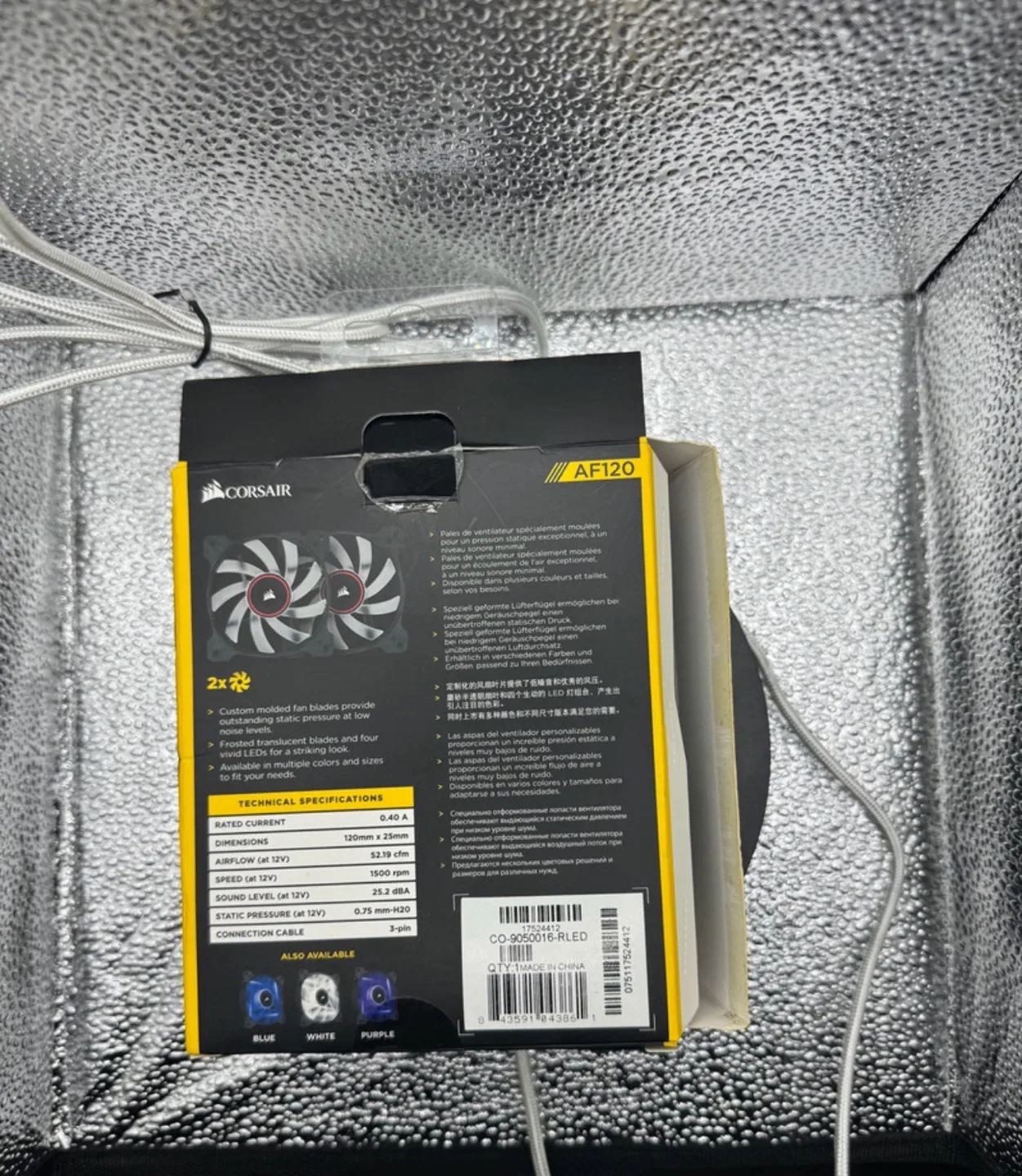 Corsair AF120 Quiet Edition LED Red PC Fan image indicator(2)