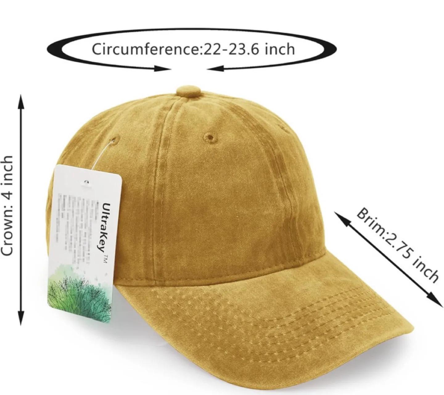 Mustard Yellow Baseball Cap image indicator(5)