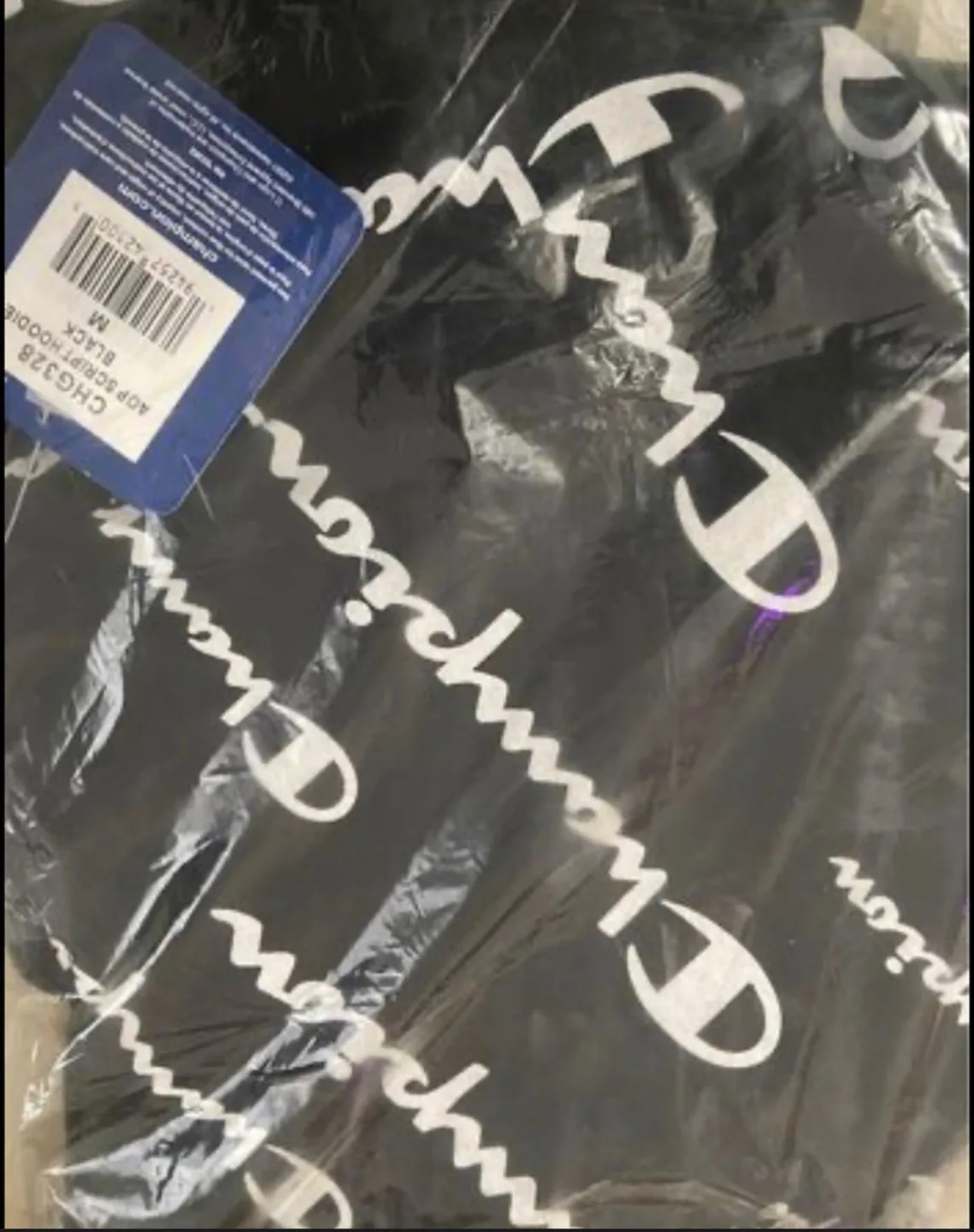 Champion Boys’ Logo Print Black Hoodie (Size M) image indicator(2)