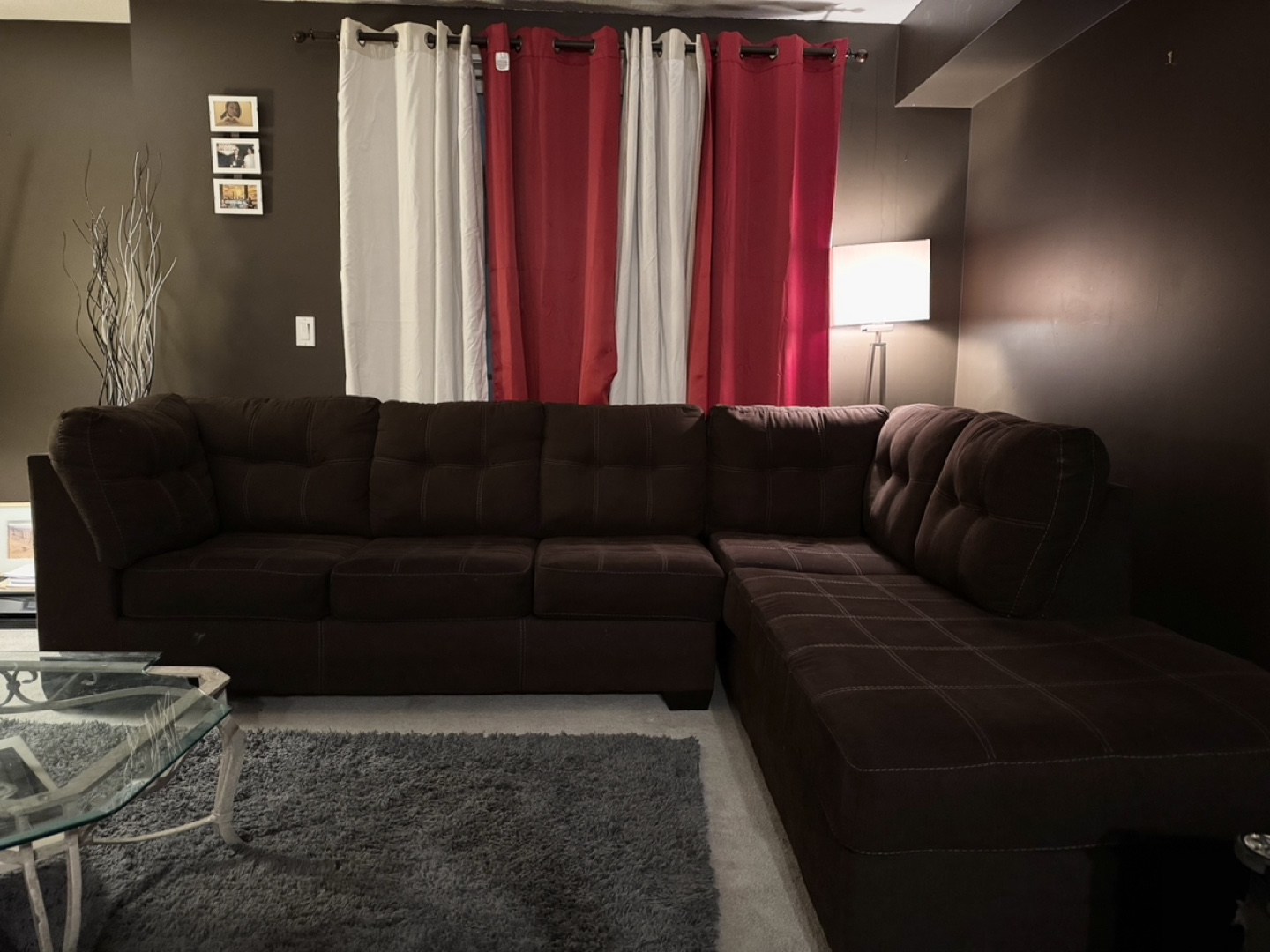 Brown Sectional Sofa - photo 2